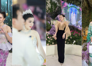 ក្រឡេកមើល ឈុតមង្គលការស្អាតៗ ភ្ញៀវកិត្តិយសស្លៀកចូលរួមថ្ងៃពិសេស ហេង វិសាល និងស្រីនា យប់មិញ