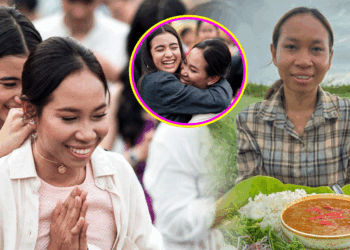 នារី​ជនបទ និង​ជា​អ្នក​ផលិតមាតិកាបណ្ដាញសង្គម ឆម ស្រីផាច បាន​កាដូខ្សែកពេជ្រ​ពី​ព្រះនាងតូច ជេនណា