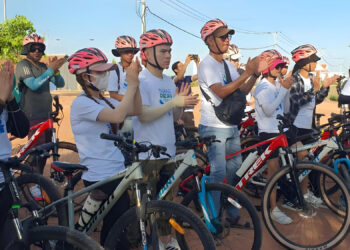 អង្គការមូលនិធិទំពាំងស្នងឫស្សី សហការជាមួយអាជ្ញាធរ និងវិស័យឯកជនរៀបចំកម្មវិធីជិះកង់ ដើម្បីចូលរួមព្រឹត្តិការណ៍ទេសចរណ៍ បរិស្ថានឆ្នាំ២០២៤ និងបុណ្យសមុទ្រទឹកសាបកម្ពុជាលើកទី២