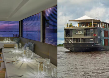 ដំណើរកម្សាន្ត ជិះនាវាប្រណិត កាត់ដងទន្លេមេគង្គ ជាមួយនឹងបដិសណ្ឋារកិច្ច លំដាប់ផ្កាយ 5