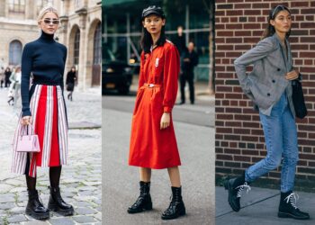 Utilitarian Heavy-duty style footwear is front and center this season