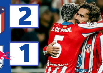 Atletico Madrid រកបានគ្រាប់បាល់ឈ្នះនៅនាទីទី 90 ទល់នឹង RB Leipzig ក្នុងការប្រកួតបើកឆាក Champions League