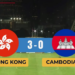 ហុងកុង ឈ្នះ កម្ពុជា ៣-០ ក្នុងការប្រកួតមិត្តភាពអន្តរជាតិ