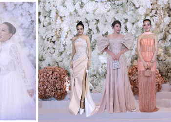 ប្រជុំតារាល្បីៗ លេងស្ទីលប្រចាំខ្លួនយ៉ាងស្រស់ស្អាត ចូលរួមក្នុងពិធីមង្គលការ សុភ័ក្រ កុសុម៉ា