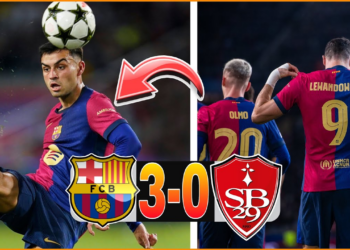 Barcelona បានយកឈ្នះយ៉ាងគាប់ចិត្តលើក្រុម Brest