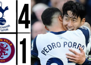 Tottenham បានវាយបកយកឈ្នះ Villa 4-1 ក្នុងផ្ទះរបស់ខ្លួន
