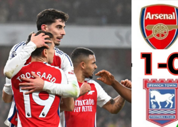 Arsenal បានយកឈ្នះទៅលើ Ipswich ហើយជាការឈ្នះលើកទីបីជាប់ៗគ្នារបស់ពួកគេ