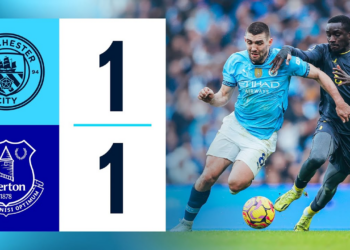 Manchester City ធ្វើបានត្រឹមស្មើជាមួយ Everton ក្នុងដីរបស់ខ្លួននៅ Boxing Day