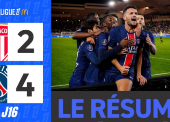Paris Saint-Germain យកឈ្នះ Monaco ក្នុងលទ្ធផលដ៏ស្វិតស្វាញ