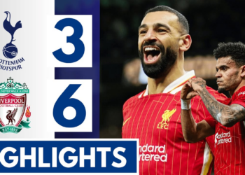 Liverpool បានយកឈ្នះលើក្រុម Tottenham Hotspur ដោយមានការស៊ុតគ្នាយ៉ាងច្រើនគ្រាប់