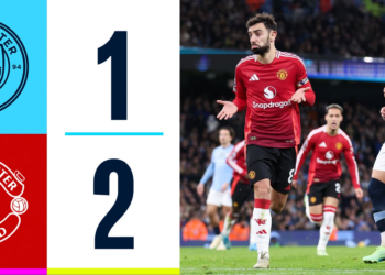 Manchester United ឈ្នះ Manchester City នៅចុងម៉ោងយកបាន៣ពិន្ទុដ៏សំខាន់