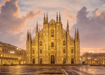 Why do many brands choose Milan for fashion shows?