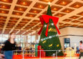 Giant Christmas Trees Bring Festive Cheer to Techo International Airport